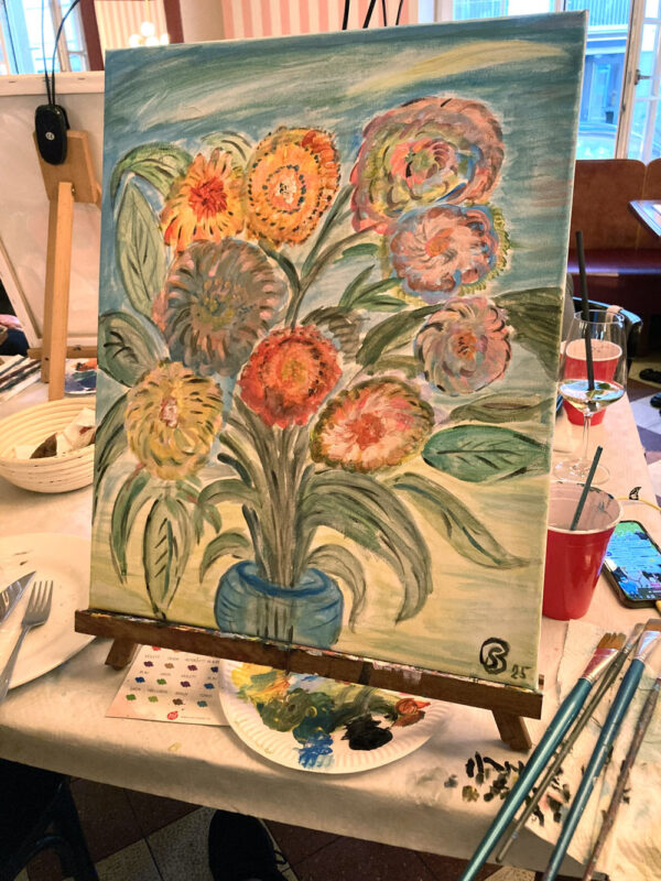 Blumenstrauß von einem Teilnehmer