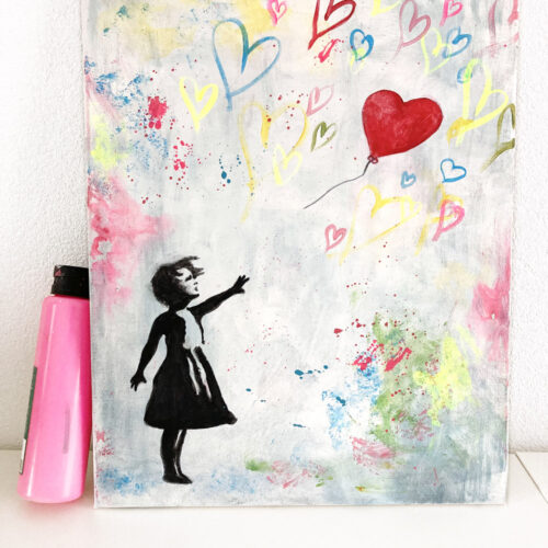 Herz & Pinsel – Inspiriert von Banksy <br> 🗓 Di., 27. Mai 🕑 18:00 – 20:30 Uhr <br>📍Purino Freiburg