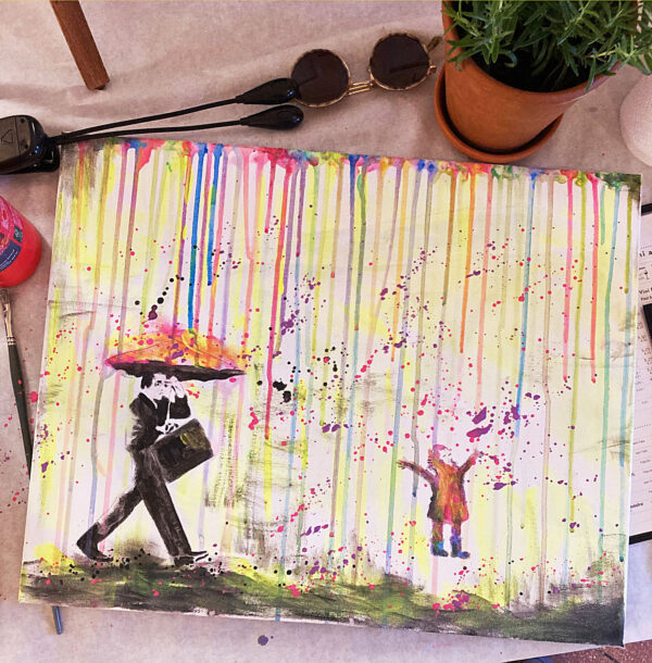 Banksy inspiriert malen in Freiburg