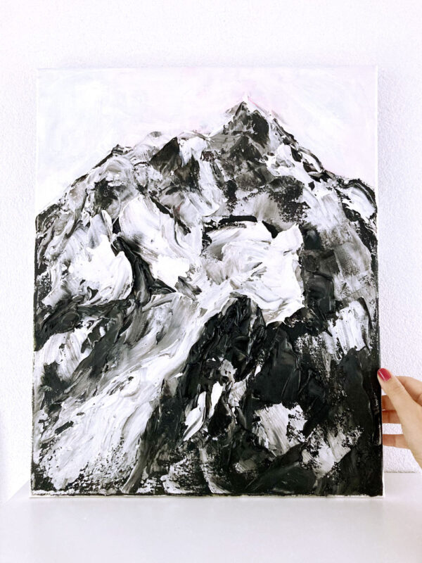 Arbeiten mit Strukturpaste farbig oder monochrom