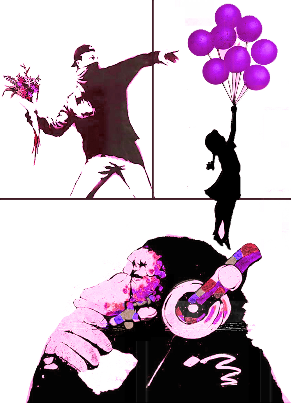 male banksy inspirierte Motive bei mal-meister.de in Freiburg