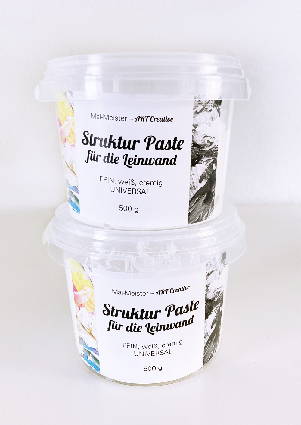 Strukturpaste für die Leinwand von Mal-Meister.de