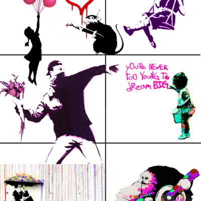 Banksy Street-Art<br>Wähle vor Ort dein Wunschmotiv<br> 🗓 18. Mai 🕑 18:00 – 20:30 Uhr <br>📍Purino Freiburg