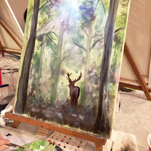 Hirsch im Waldzauber<br> 🗓  8. April 🕑 18:00 – 20:30 Uhr <br>📍Purino Freiburg