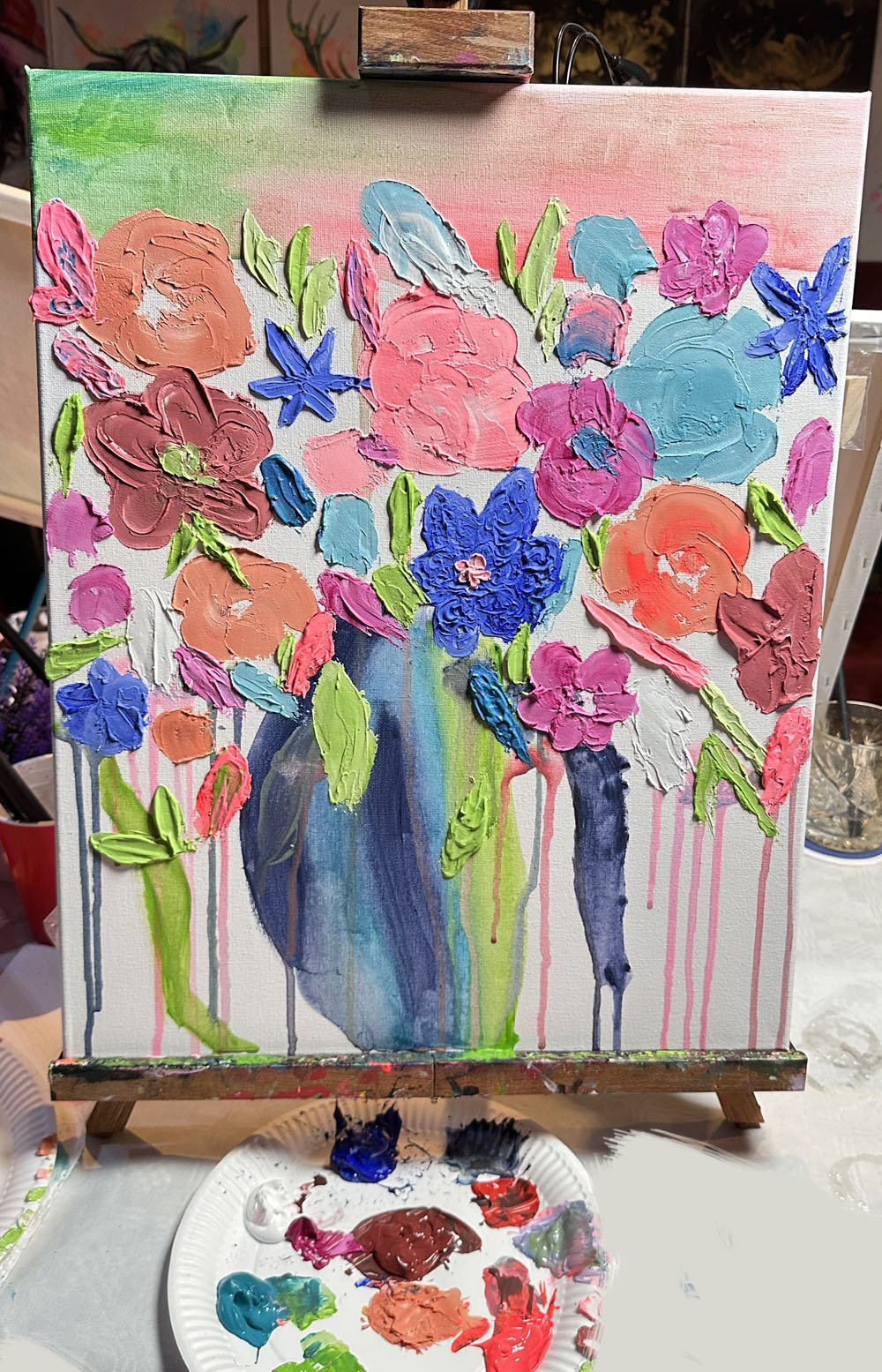 Male dein Bild mit Strukturpaste /Modeliermasse